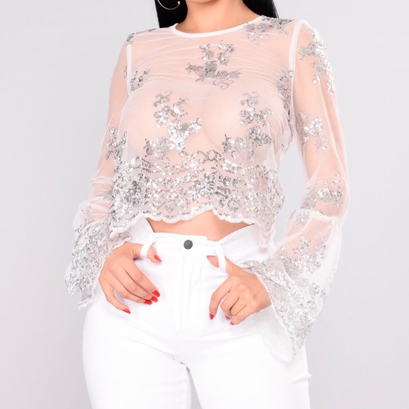Fashion Nova Tops - Fashion Nova mesh top
